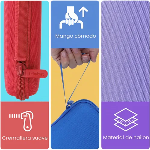 Vista 5 de Lebakort Funda rígida compatible con Texas Instruments TI-84 Plus CE/TI-84 Plus/TI-84 Evo/TI-Nspire CX II CAS/TI-Nspire CX II/TI-83 Estuche Iris