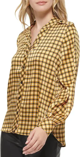 Vista 3 de Karl Lagerfeld Paris Top tejido de manga larga para mujer