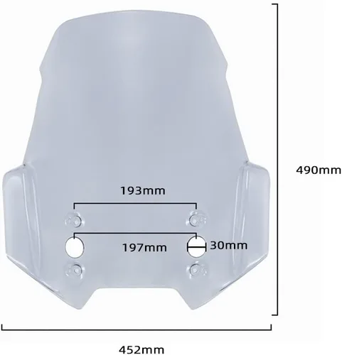 Vista 5 de GLoyer Motorcycle Windshield Windshield Compatible with Kawasaki Versys1000 Versys650 KLZ 1000 Versys 650 KLE Motorcycle Fairing Windscreen Wind
