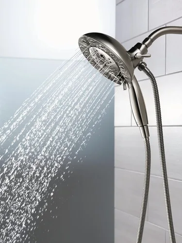 Vista 2 de Delta FAUCET 58480-KS-PR-PK - Combo universal de componentes para ducha, Lumicoat negro inoxidable, flujo de agua de 1.75 GPM