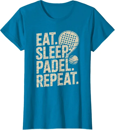 Vista 109 de Camiseta Eat Sleep Padel Repeat Padel Jugador de Tenis