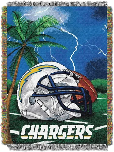 Vista 24 de Northwest NFL Woven Tapestry Wall Hanging, 48 x 60 Inches, Officially Licensed, Decorative Fringes