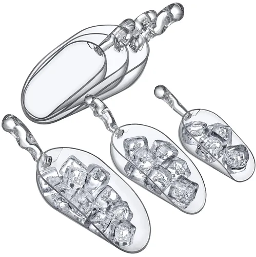 Vista 7 de Amazing Abby - Elsa - Cucharas de hielo de plástico de 5 onzas (juego de 4), cucharas de plástico para uso general, sin BPA, grado alimenticio, a