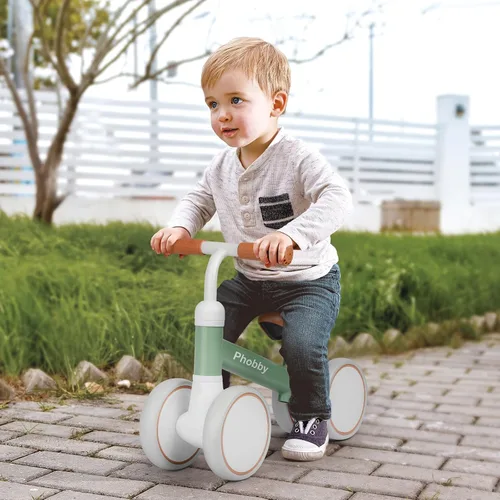Vista 7 de Phobby Baby Balance Bike Ride Toy para 1 2 años de edad, asiento ajustable