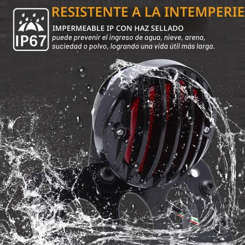 Vista 6 de Rich Choices - Luces traseras de motocicleta con soporte lateral para matrícula, luces de freno integradas, luz de stop, impermeables, de aluminio