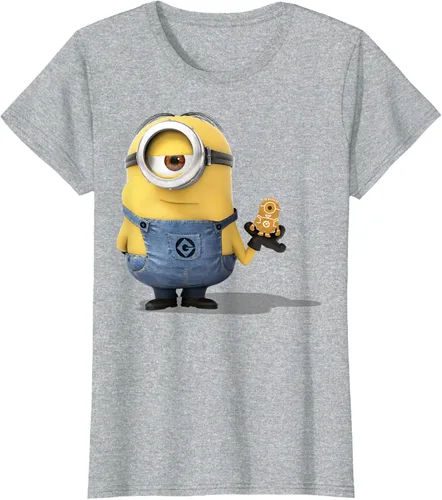 Vista 31 de Camiseta Despicable Me Minions Holding A Ginger Bread Minion Retrato Pequeña