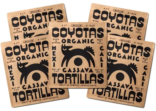 Vista 12 de Coyotas - Tortillas de yuca - Pequeñas 4 pulgadas, 12 unidades (3 paquetes)
