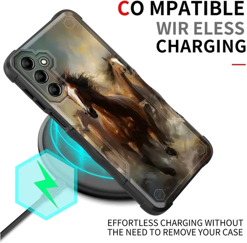 Vista 428 de Funda para Galaxy A14 5G, [Doble Capa][Protección contra Caídas de Grado Militar de 10 Pies] [Antideslizante] Funda Resistente a Prueba de Golpes