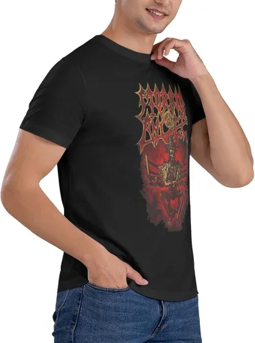 Vista 5 de PEYDEN Morbid Angel T Shirt Men Summer Fashion Breathable Cotton Round Neckline Shirt Sports Fitness Short Sleeve Tees