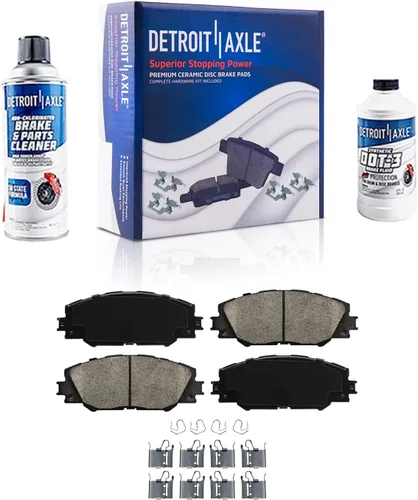 Vista 41 de Detroit Axle - Pastillas de freno de cerámica delanteras Reemplazo de pinza de freno derecha para Dodge Ram 1500 Dakota, Ram 1500 Classic - Juego