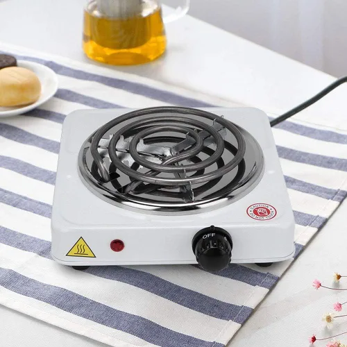Vista 2 de Estufa eléctrica del hogar, mini estufa eléctrica portátil adecuada para olla caliente (estándar de EE. UU. 110V)