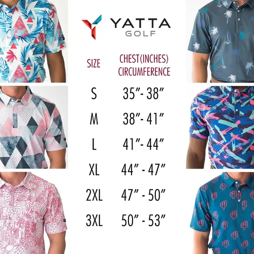 Vista 2 de YATTA GOLF Standout Performance - Polos de golf para hombre