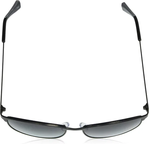 Vista 4 de Southpole 5038SP - Lentes de sol rectangulares de metal con protección UV retro, regalos geniales para hombres, 2.244in, metal mate y negro, Gris
