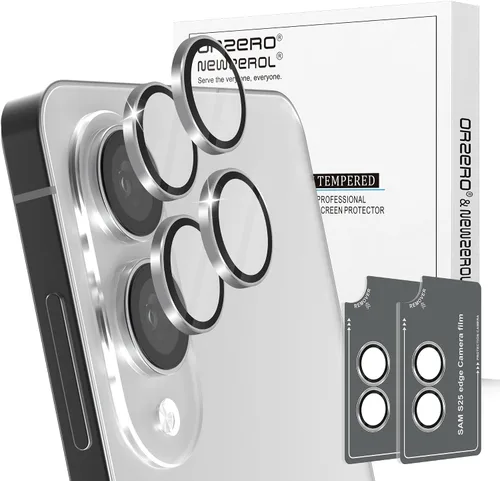 Vista 53 de Orzero Protector de lente de cámara para Samsung Galaxy Z TirFold/Fold 7, [EZ Install] [compatible con fundas] cubierta de lente de anillo de Negro