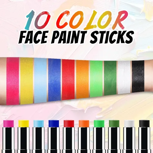 Vista 5 de Barra de pintura blanca para el cuerpo de la cara, pintura Blanco