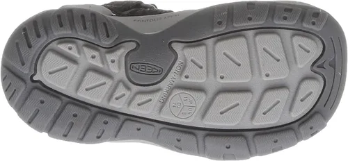 Vista 4 de KEEN Tenis cómodos unisex para niños Steel GreySafety Orange