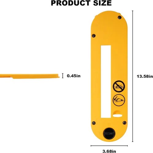Vista 2 de DWE7402DI - Accesorios para sierra de mesa, placa de garganta para sierra de mesa DeWalt de 10 pulgadas, hojas de Dado para sierra de mesa DeWalt