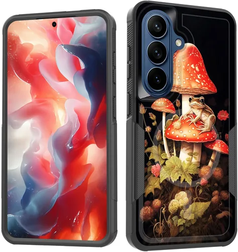 Vista 39 de Funda magnética para Galaxy A16 5G, [compatible con MagSafe] [protección contra caídas de grado militar] Funda resistente a prueba de golpes
