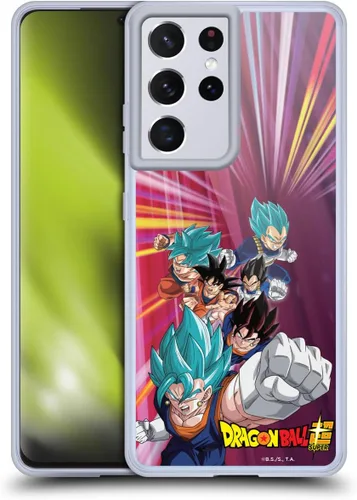 Vista 82 de Head Case Designs Funda de gel con licencia oficial de Dragon Ball Super Group Future Trunks Arc Characters [protección de grado militar] compatible