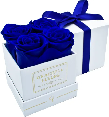 Vista 8 de Graceful Fleurs - Rosas reales de larga duración en una caja durante años, flores frescas preservadas para siempre para cumpleaños, Día de la Madre