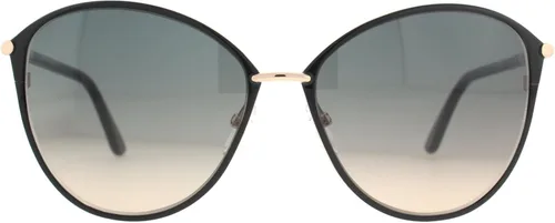 Vista 2 de Tom Ford Tf 320 Penélope NegroOro MarcoGris Gradiente Lente 59Mm