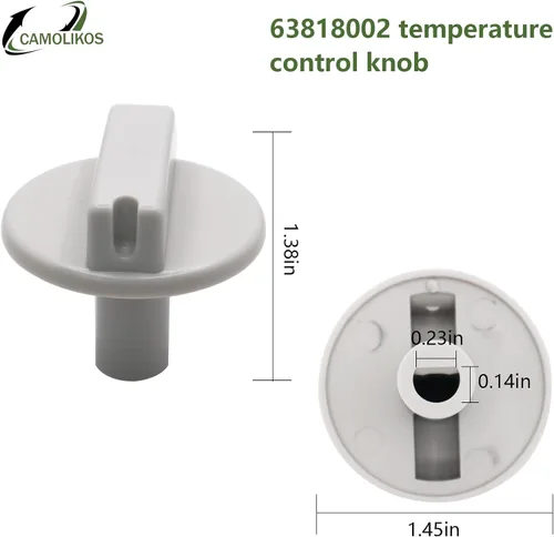 Vista 2 de 63818002 Pomo de control de temperatura Compatible con TPI63818002 Piezas de repuesto