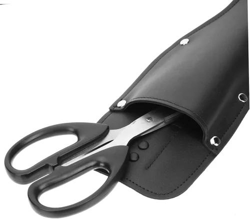 Vista 8 de Happyyami Pinza de podadora de cuero para tijera, abrazaderas de inglete para recortar alicates, soporte para herramientas de caza, protector