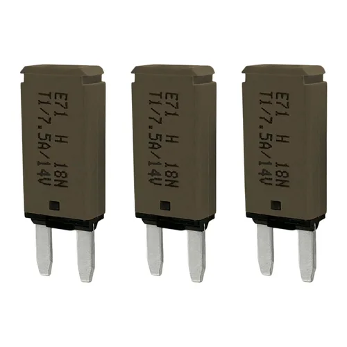 Vista 22 de Mini ATM Auto Reinicio 5 Amperios Disyuntor de Circuito Fusible para Protección de Batería de Audio Automotriz Marina RV Coche Camión (T1) Reinicio