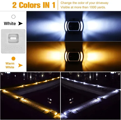 Vista 3 de VOLISUN Paquete de 16 luces solares para muelle de entrada