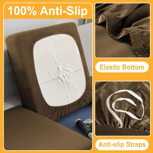 Vista 5 de Arfntevss Fundas para sillón 100% impermeables para sala de estar, fundas elásticas para sillas de sofá, sillón, juego de fundas antideslizantes