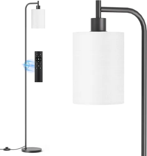 Vista 16 de SIBRILLE Lámpara de pie con pantalla de lino, lámpara de pie alta regulable con control remoto y 3 temperaturas de color, lámparas de pie modernas