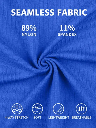 Vista 193 de ATTRACO Camiseta corta acanalada de entrenamiento para mujer con brasier integrado para yoga, espalda cruzada, ajuste ajustado