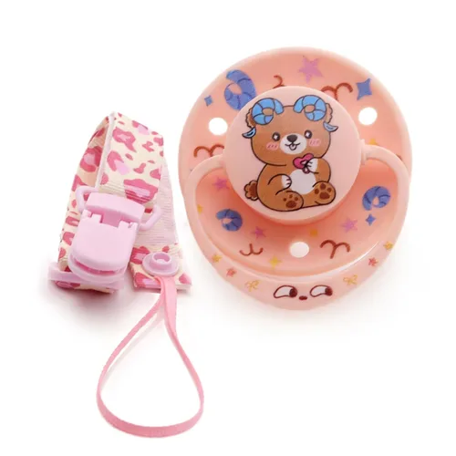 Vista 9 de Lindo chupete jumbo – Alivio del sueño y el estrés con diseño de murciélago de gelatina, clip y funda reutilizable – Adorable murciélago negro