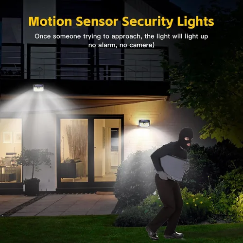Vista 12 de Luces solares para exteriores, luz de seguridad con sensor