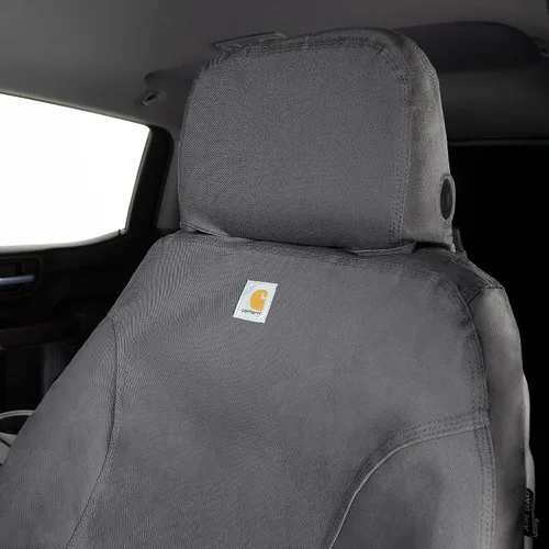 Vista 3 de Covercraft Carhartt SeatSaver Fundas de Asiento Personalizadas Compatible con Toyota Tacoma 2016-2023 Asientos Tipo Bucket de Primera Fila, Duck