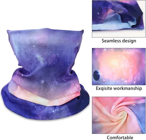 Vista 2 de GUIFIER Máscara facial bandanas para el cuello, bufanda mágica para el polvo, el sol, el viento