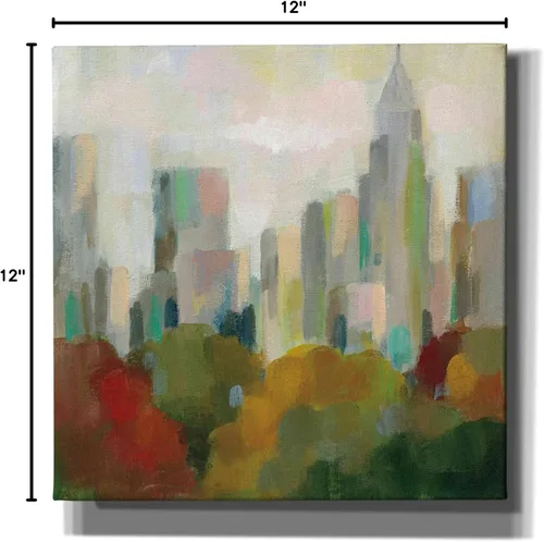 Vista 9 de Epic Graffiti 'NYC Central Park II' por Silvia Vassileva, arte de pared en lienzo, 12 x 12 pulgadas