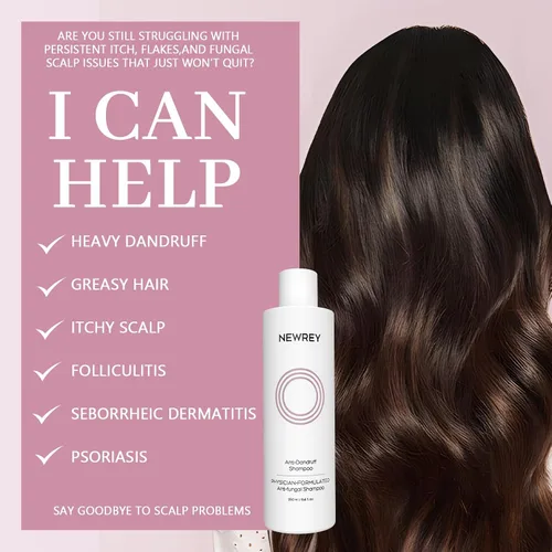 Vista 4 de Champú antifúngico para dermatitis seborreica, foliculitis y psoriasis, champú para la caspa para hombres y mujeres, alivio para el cuero cabelludo