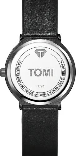 Vista 3 de TOMI Reloj de pulsera de cuarzo para hombre de moda para negocios, regalos para hombres, estudiantes, mujeres, él, marido, novio