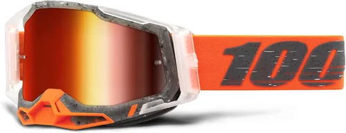 Vista 3 de 100% Racecraft 2 Gafas para ciclismo de montaña y motocross - Protección para los ojos para carreras de MX y MTB (Schrute - Lente roja espejo)