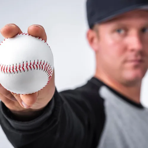 Vista 5 de KRTOYUST® Balón de béisbol, pelotas de béisbol de tamaño oficial, cuero compuesto de alto rendimiento de 9 pulgadas, ideal para jóvenes y adultos