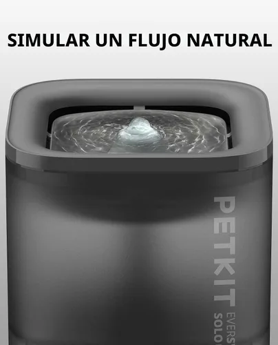 Vista 7 de PETKIT Nueva fuente de agua para gatos con bomba inalámbrica, fuente de agua ultra silenciosa para mascotas de 65 oz/1.85 L para gatos y perros