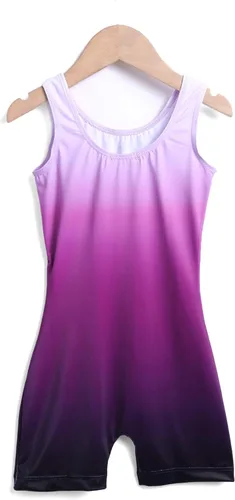 Vista 2 de Zaclotre Leotardo de gimnasia para niños y niñas traje de una pieza con diamantes brillantes y brillantes