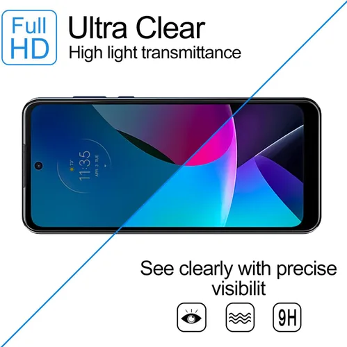 Vista 4 de Paquete de 2 protectores de pantalla de privacidad para Motorola Moto G Play (2023) [vidrio templado antiespía], Ultra HD, antiarañazos, sin