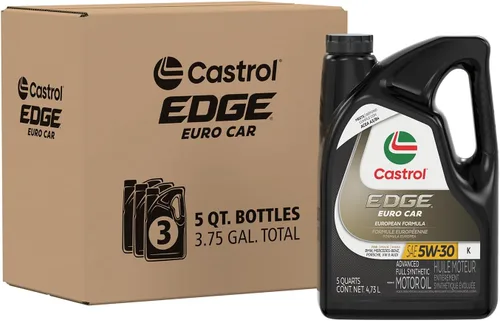Vista 10 de Castrol EDGE Euro 5W-30 K Advanced - Aceite de motor sintético completo, 1 cuarto de galón, paquete de 6