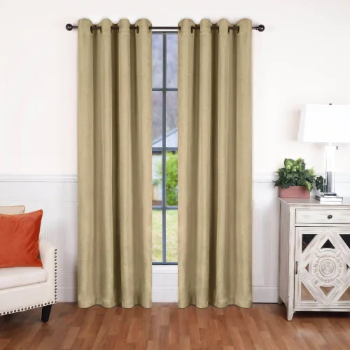 Vista 21 de Superior Cortinas semiopacas, diseño clásico de lino, 26 x 84 pulgadas, cabecera con bolsillo para barra, cortinas de bloqueo solar y oscurecimiento