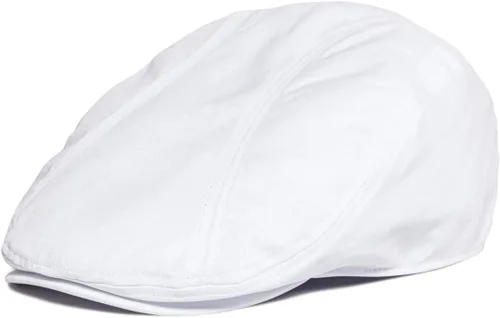 Vista 13 de BOTVELA Hombres Algodón Sarga Newsboy Flat Ivy Driving Hat Gorra ajustada