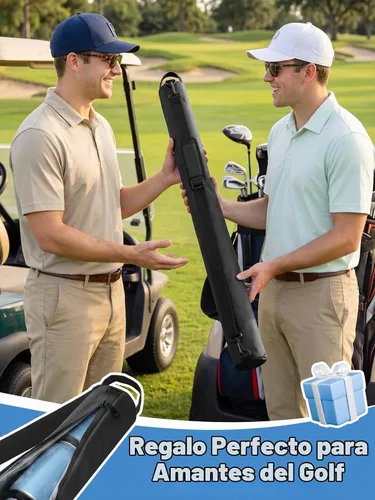 Vista 3 de Acostop Golf Cooler Beer Sleeve with 6 Ice Pucks, Golf Bag Accessories