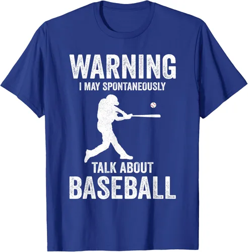 Vista 12 de Warning I May Talk About Baseball Player - Camiseta divertida de béisbol