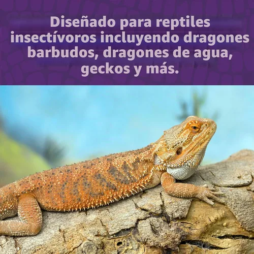 Vista 3 de Mazuri Comida de dragón barbudo - Porción de insectos de una dieta completa Bolsa de 8 onzas (8 onzas)
